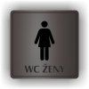 Cedule wc ženy – plast (piktogram)