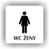 Cedule wc ženy – plast (piktogram)