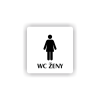 Cedule wc ženy | Piktogram (čtverec)