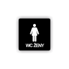 Cedule wc ženy | Piktogram (čtverec)
