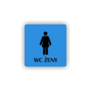 Cedule wc ženy | Piktogram (čtverec)