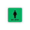 Cedule wc ženy | Piktogram (čtverec)