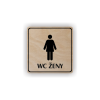 Cedule wc ženy | Piktogram (čtverec)