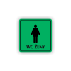 Cedule wc ženy | Piktogram (čtverec)