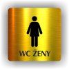 Cedule wc ženy – plast (piktogram)