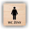 Cedule wc ženy – plast (piktogram)