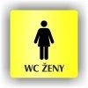 Cedule wc ženy – plast (piktogram)