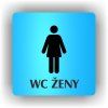 Cedule wc ženy – plast (piktogram)