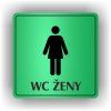 Cedule wc ženy – plast (piktogram)