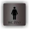 Cedule wc ženy – plast (piktogram)