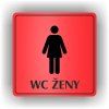 Cedule wc ženy – plast (piktogram)