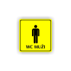 Cedule wc muži | Piktogram (čtverec)