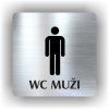 Cedule wc muži | Piktogram (čtverec)