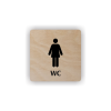 Cedule wc ženy | Piktogram (čtverec)