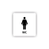 Cedule wc ženy | Piktogram (čtverec)