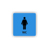 Cedule wc ženy | Piktogram (čtverec)