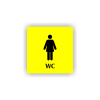 Cedule wc ženy | Piktogram (čtverec)