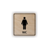 Cedule wc ženy | Piktogram (čtverec)