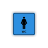 Cedule wc ženy | Piktogram (čtverec)