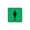 Cedule wc ženy | Piktogram (čtverec)