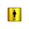 Cedule wc ženy | Piktogram (čtverec)