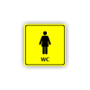 Cedule wc ženy | Piktogram (čtverec)