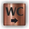 Piktogram - WC ŠIPKA DO PRAVA