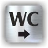 Piktogram - WC ŠIPKA DO PRAVA