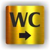 Piktogram - WC ŠIPKA DO PRAVA