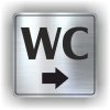 Piktogram - WC ŠIPKA DO PRAVA