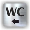 Piktogram - WC ŠIPKA DO LEVA