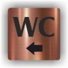 Piktogram - WC ŠIPKA DO LEVA