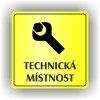 Cedule technická místnost – plast (piktogram)