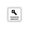 Cedule technická místnost | Piktogram (čtverec)