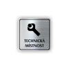 Cedule technická místnost klíč | Piktogram (čtverec)