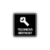 Cedule technická místnost | Piktogram (čtverec)