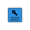 Cedule technická místnost | Piktogram (čtverec)