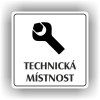 Cedule technická místnost – plast (piktogram)