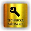 Cedule technická místnost – plast (piktogram)