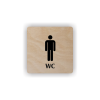 Cedule wc muži | Piktogram (čtverec)