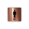 Cedule wc muži | Piktogram (čtverec)