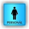 Cedule ženy personál – plast (piktogram)