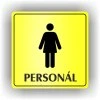 Cedule ženy personál – plast (piktogram)