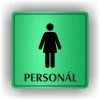 Cedule ženy personál – plast (piktogram)