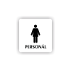 Cedule ženy personál | Piktogram (čtverec)