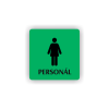 Cedule ženy personál | Piktogram (čtverec)