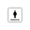 Cedule ženy personál | Piktogram (čtverec)