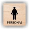 Cedule ženy personál – plast (piktogram)