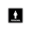 Cedule ženy personál | Piktogram (čtverec)