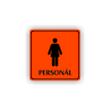 Cedule ženy personál | Piktogram (čtverec)